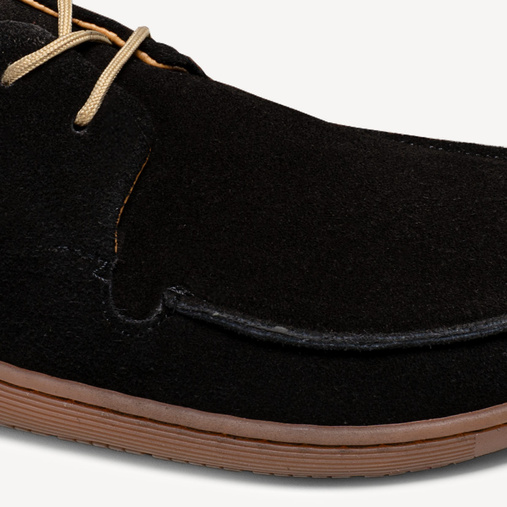 Skórzane mokasyny damskie barefoot Rubby czarne