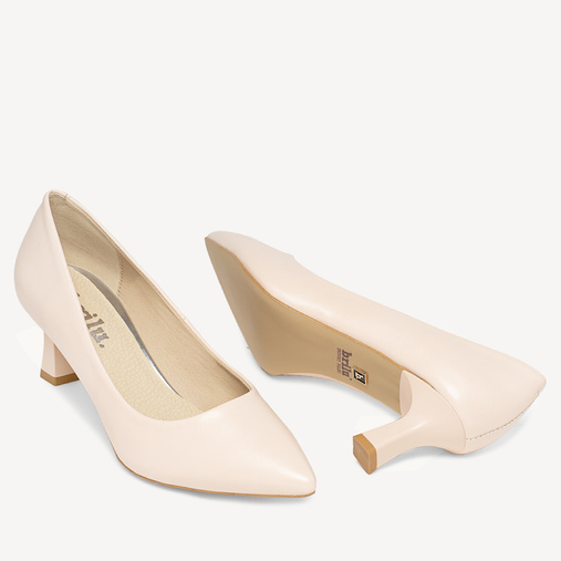 Ślubne klasyczne szpilki Jennifer ecru