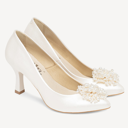 Ślubne perłowe szpilki z perełkową ozdobą Merigold ivory