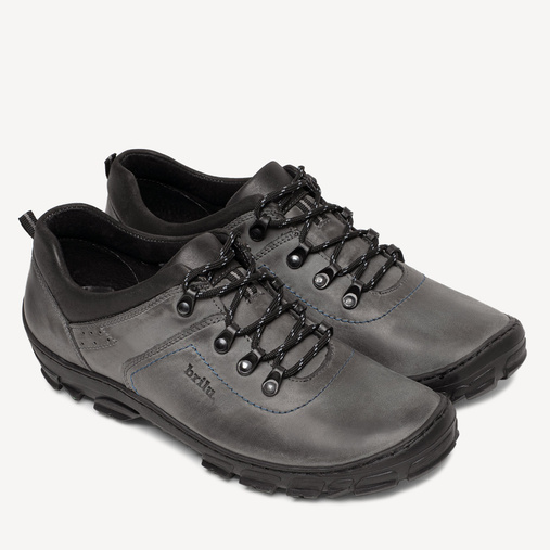 Buty trekkingowe ze skóry naturalnej Charles szare