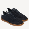 Skórzane sneakersy męskie Walker granatowe
