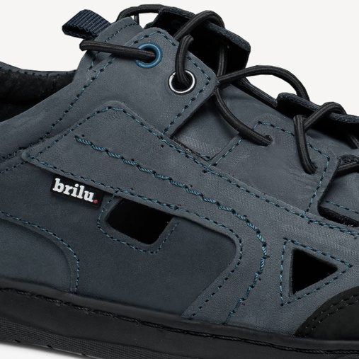 Męskie sandały trekkingowe barefoot Justin granatowe