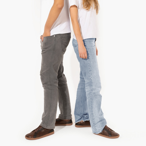 Skórzane buty minimalistyczne barefoot Brooklyn brązowe
