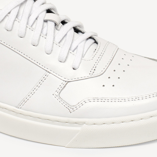 Skórzane sneakersy męskie Jayden białe