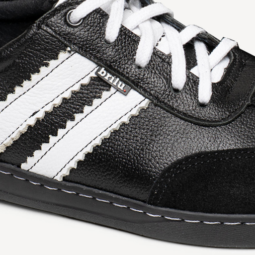 Skórzane minimalistyczne sneakersy barefoot Chelsey czarne