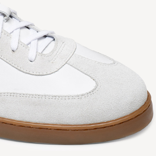 Skórzane sneakersy męskie Everett białe