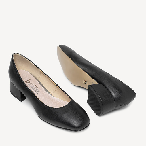 Czółenka na niskim obcasie Ember czarne