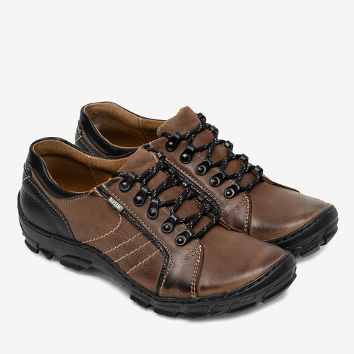 Buty trekkingowe skórzane Hektor brązowe