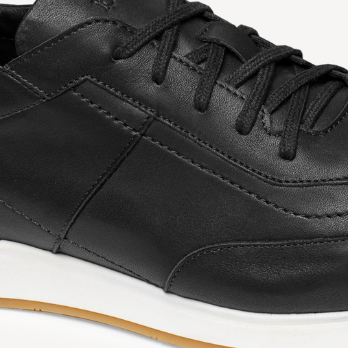 Skórzane sneakersy męskie Ryder czarne
