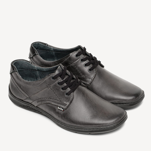 Półbuty casualowe skórzane Edgar szare