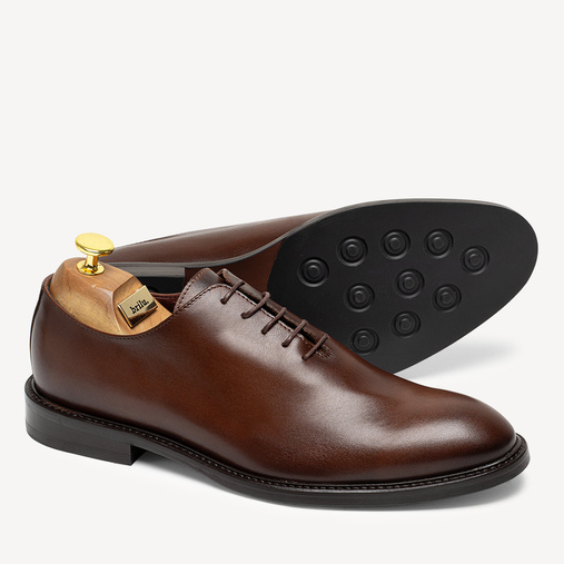 Skórzane buty wizytowe lotniki Claudio brązowe