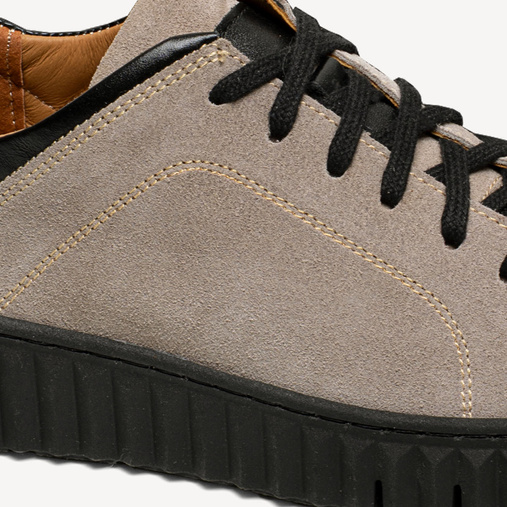 Skórzane sneakersy damskie Taylor beżowe