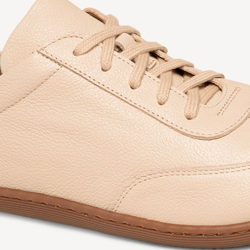 Skórzane damskie sneakersy barefoot Unity beżowe