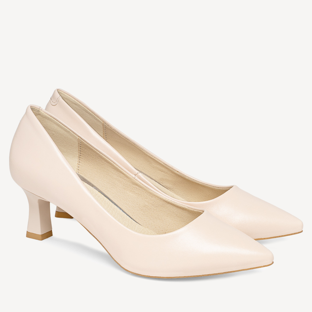 Ślubne klasyczne szpilki Jennifer ecru