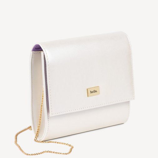 Perłowa torebka wizytowa Lindsey ivory