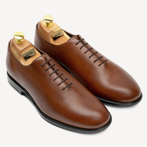 Skórzane buty wizytowe lotniki Steven brązowe