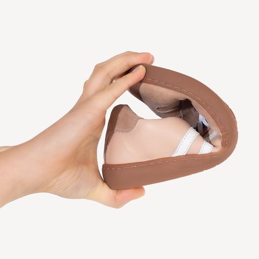 Skórzane minimalistyczne sneakersy barefoot River różowe