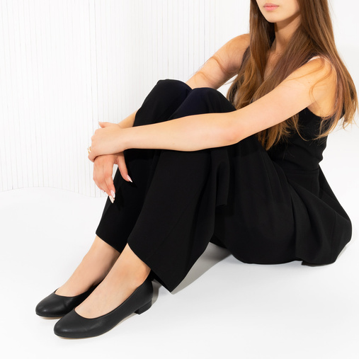 Klasyczne płaskie balerinki Irina czarne