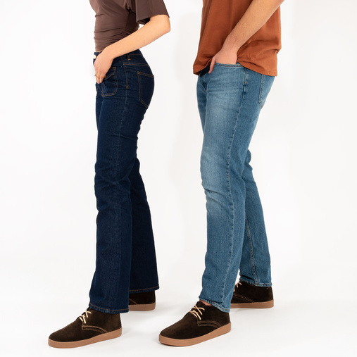 Skórzane zimowe trzewiki barefoot Sean brązowe