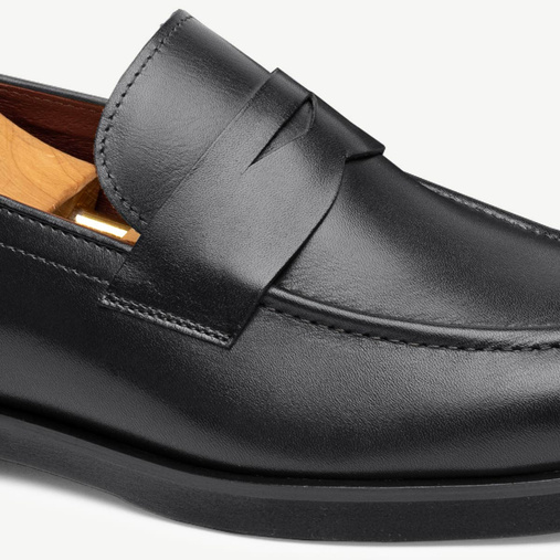  Męskie loafersy ze skóry naturalnej Aaron czarne