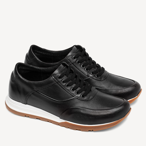 Skórzane sneakersy męskie Tommy czarne