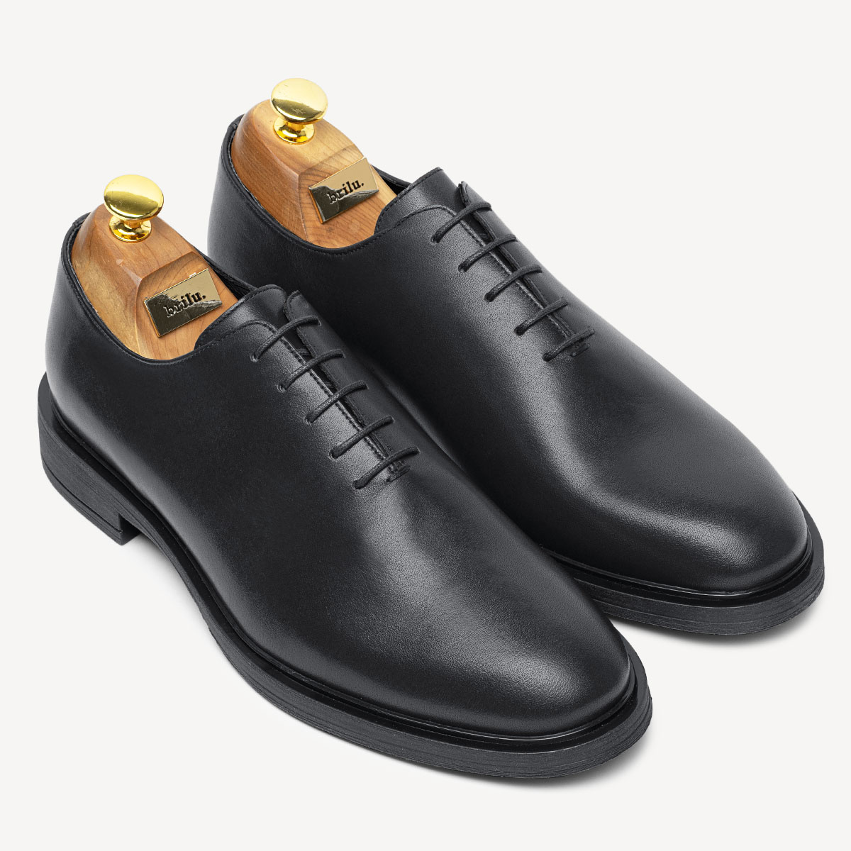 Skórzane buty wizytowe lotniki Regis czarne