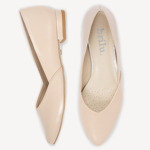 Eleganckie balerinki Jolene beżowe