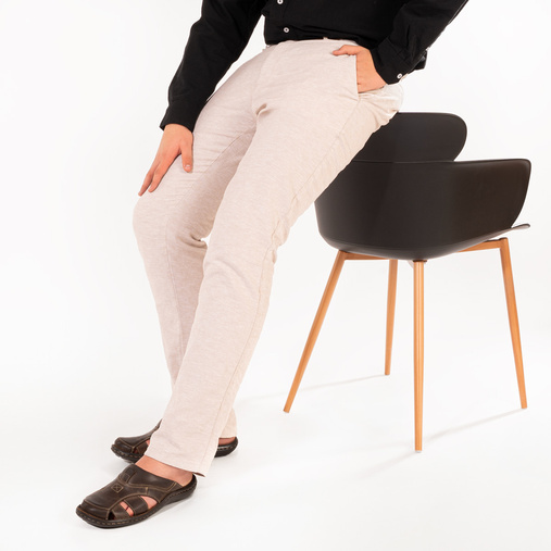 Skórzane klapki męskie Jonathan brązowe