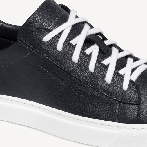 Skórzane sneakersy męskie Zack granatowe