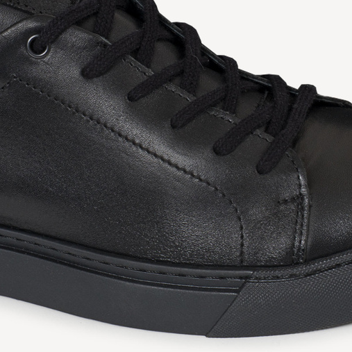 Skórzane sneakersy męskie Dean czarne