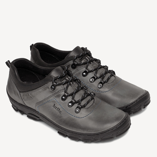 Buty trekkingowe ze skóry naturalnej Charles szare