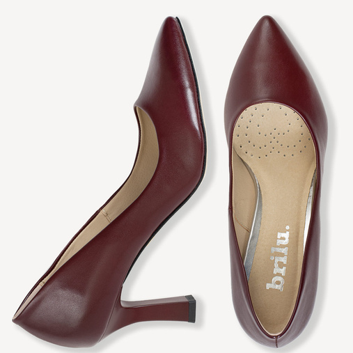 Klasyczne eleganckie szpilki Kadence bordowe