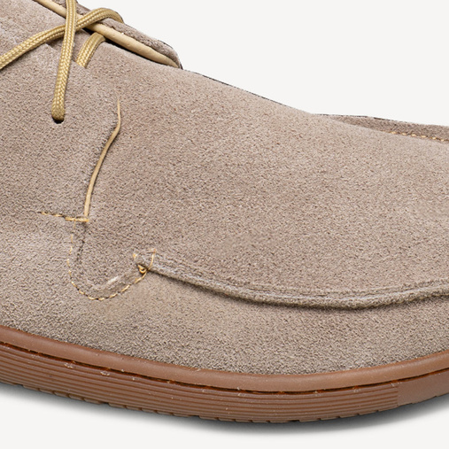 Skórzane mokasyny damskie barefoot Rubby beżowe