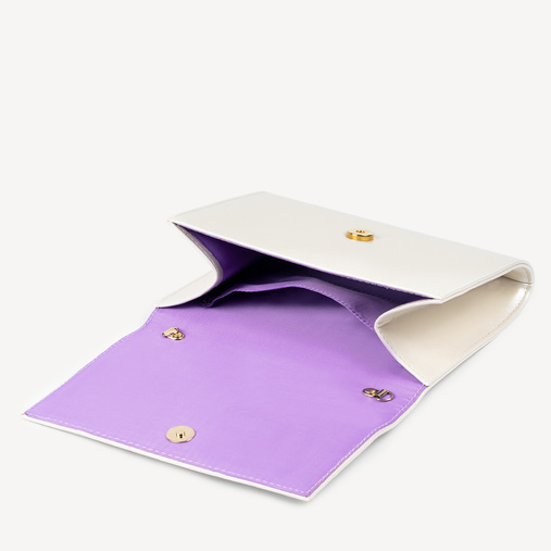 Perłowa torebka wizytowa Lindsey ivory