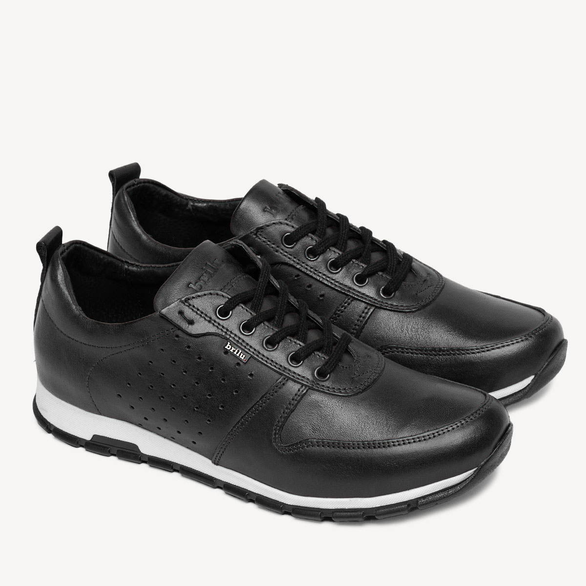 Męskie półbuty sportowe sneakersy Mikkel czarne